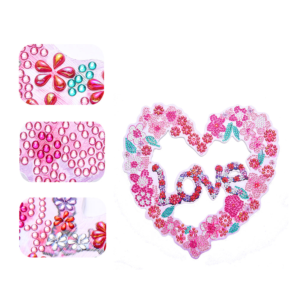 DIY Spot Drill Garland 5D Crystal Diamond Painting Art Flower Wreath Gift