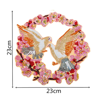 DIY Spot Drill Garland 5D Crystal Diamond Painting Art Flower Wreath Gift