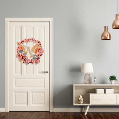 DIY Spot Drill Garland 5D Crystal Diamond Painting Art Flower Wreath Gift