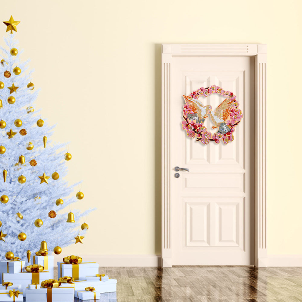 DIY Spot Drill Garland 5D Crystal Diamond Painting Art Flower Wreath Gift