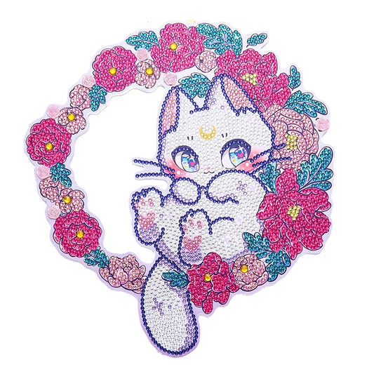 DIY Spot Drill Garland 5D Crystal Diamond Painting Art Flower Wreath Gift