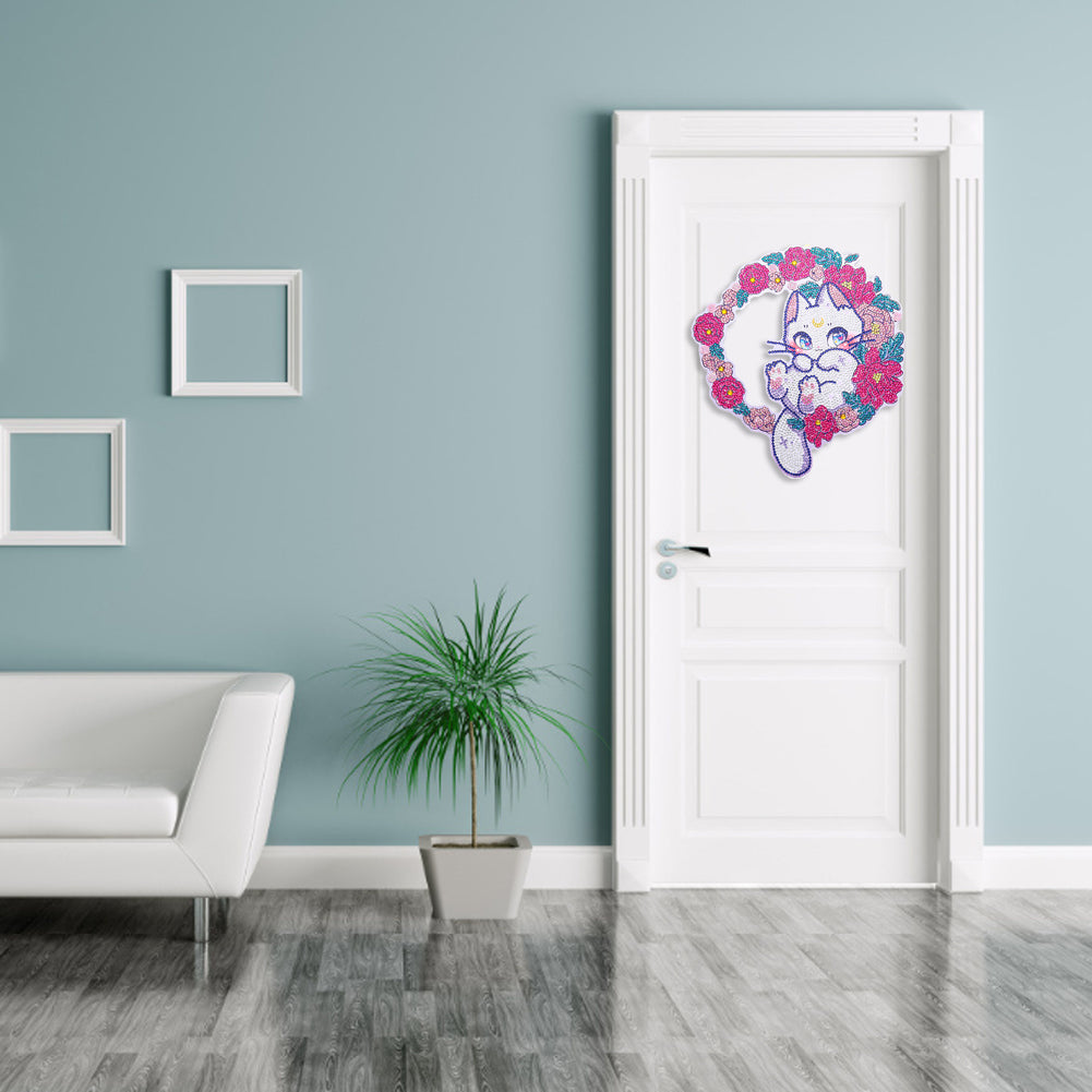 DIY Spot Drill Garland 5D Crystal Diamond Painting Art Flower Wreath Gift