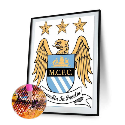 Manchester City - Full Round Drill Diamond Painting 30*40CM