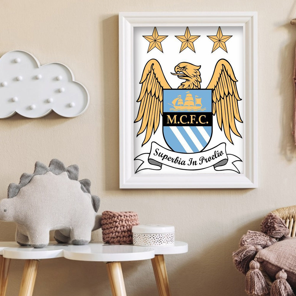 Manchester City - Full Round Drill Diamond Painting 30*40CM