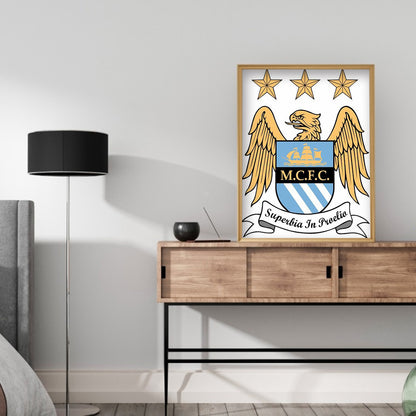 Manchester City - Full Round Drill Diamond Painting 30*40CM