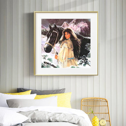 Horse - Full Round Drill Diamond Painting 30*30CM