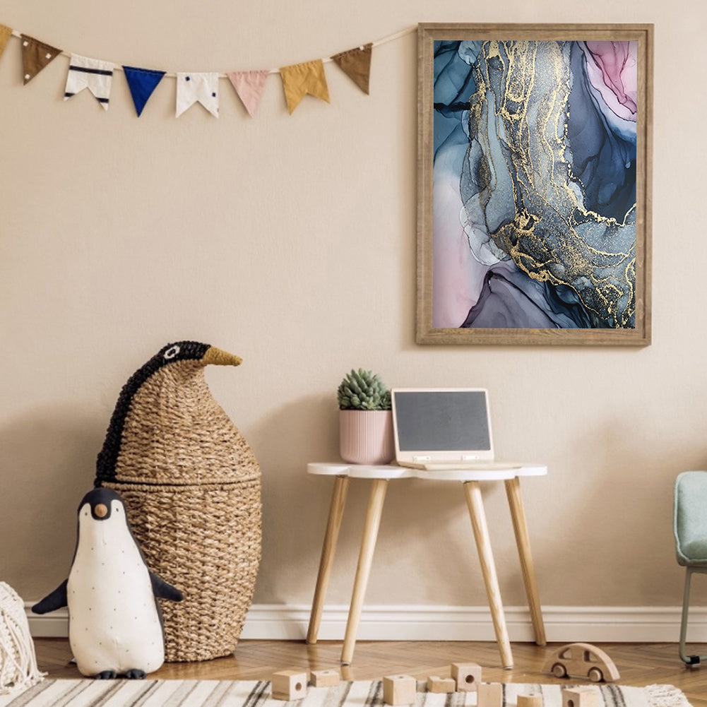 Gold leaf - Full Round Drill Diamond Painting 35*50CM