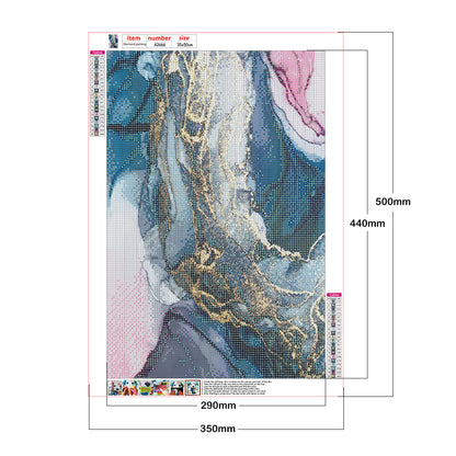 Gold leaf - Full Round Drill Diamond Painting 35*50CM