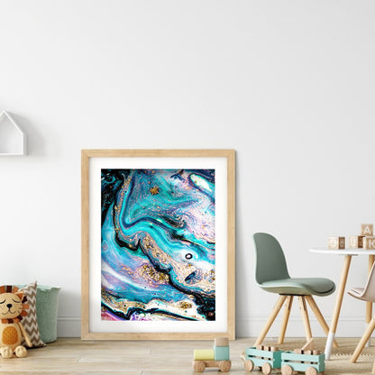 Gold leaf - Full Round Drill Diamond Painting 35*50CM