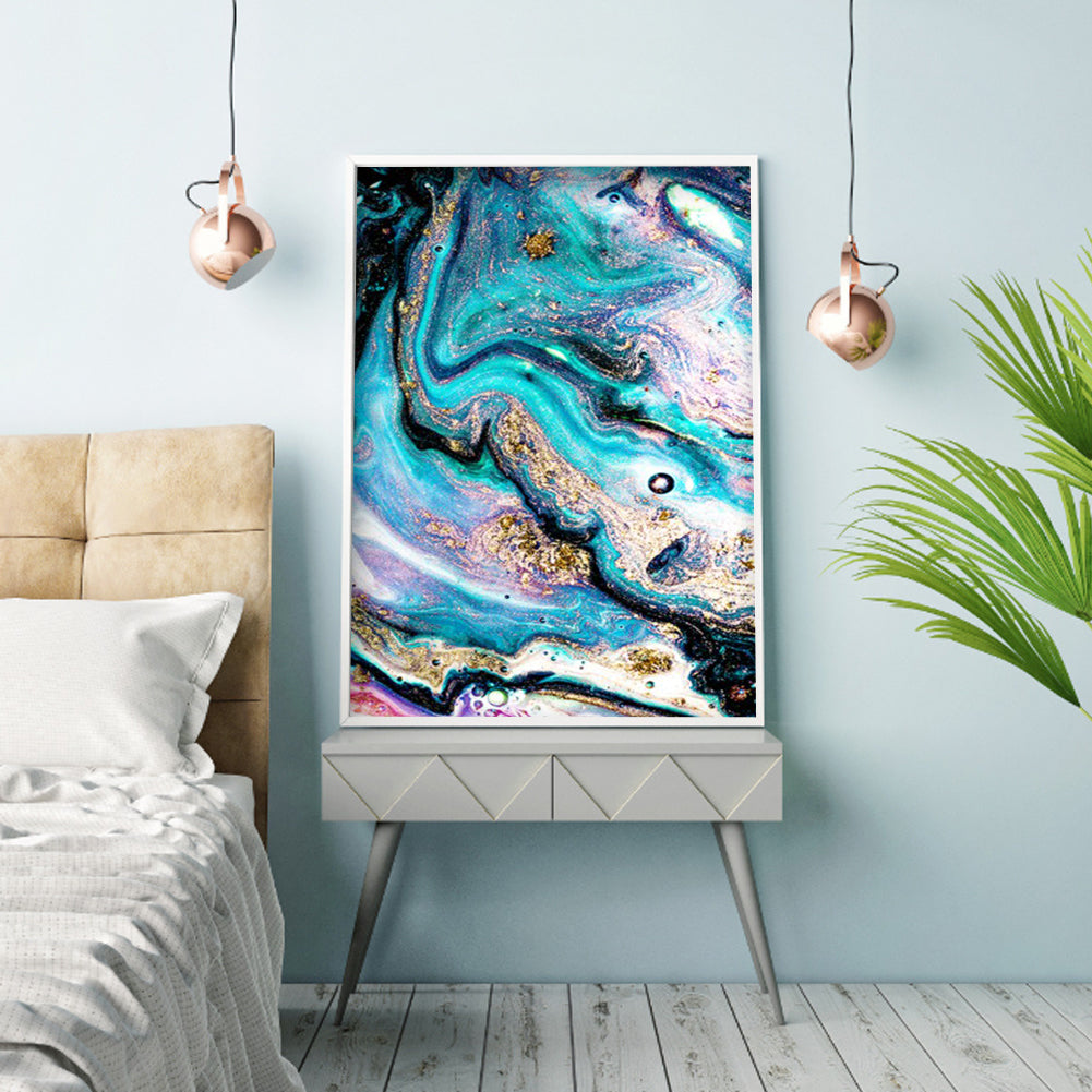 Gold leaf - Full Round Drill Diamond Painting 35*50CM