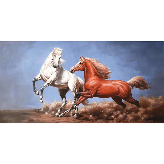 Running Horse - Full Round Drill Diamond Painting 80*40CM