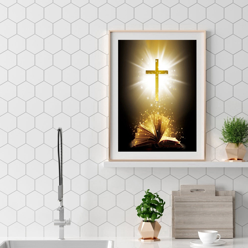 Cross - Full Round Drill Diamond Painting 30*40CM