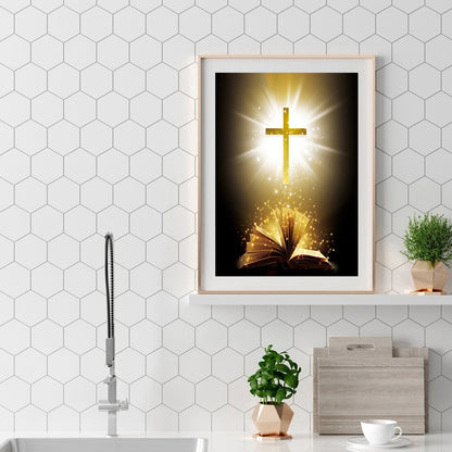 Cross - Full Round Drill Diamond Painting 30*40CM
