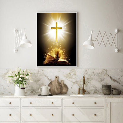 Cross - Full Round Drill Diamond Painting 30*40CM