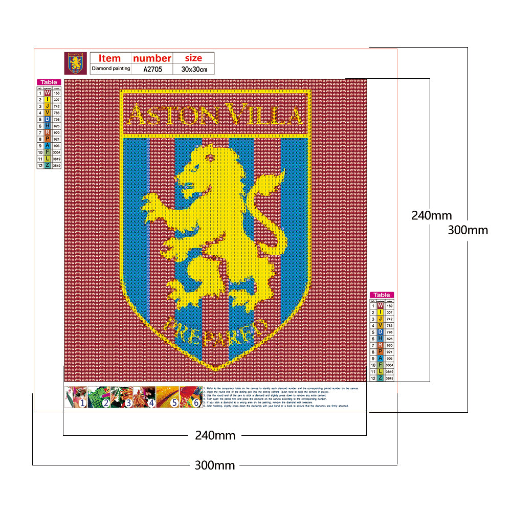 Football Club - Full Round Drill Diamond Painting 30*30CM