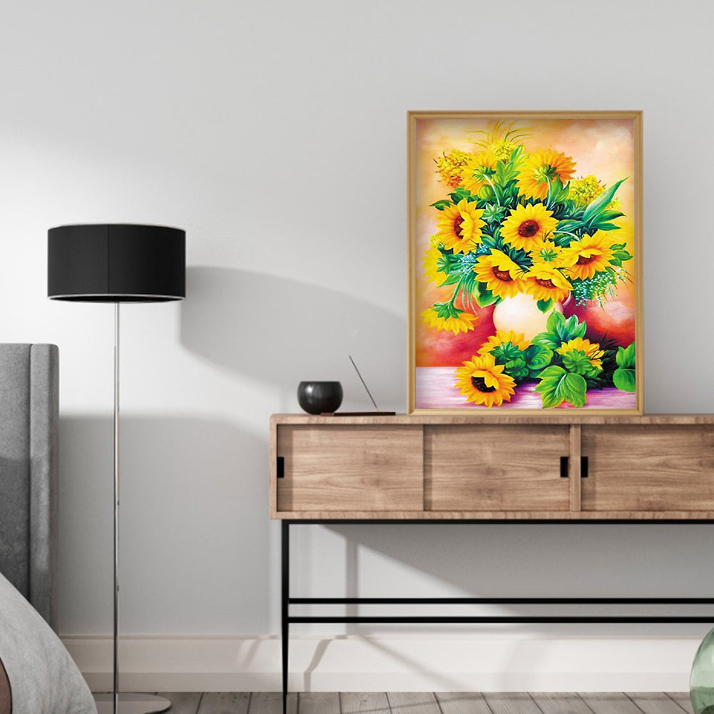 Chrysanthemum - Full Round Drill Diamond Painting 30*40CM