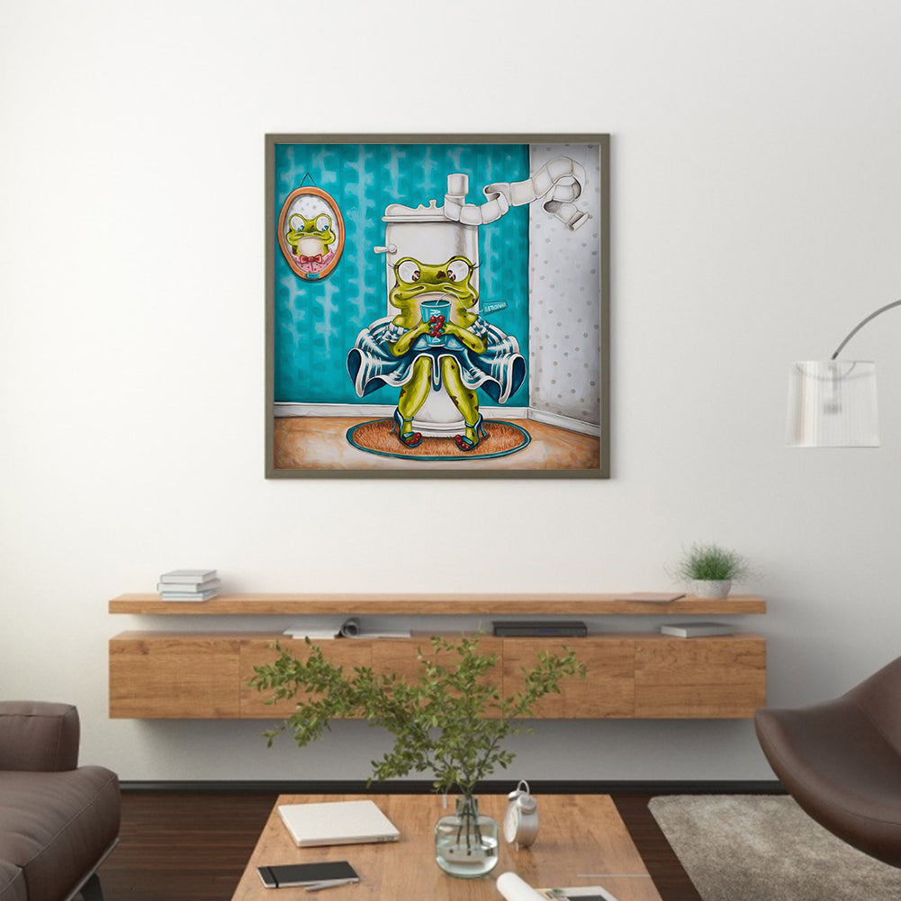 Funny Frog - Full Square Drill Diamond Painting 40*40CM