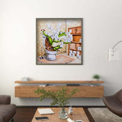 Funny Frog - Full Square Drill Diamond Painting 40*40CM