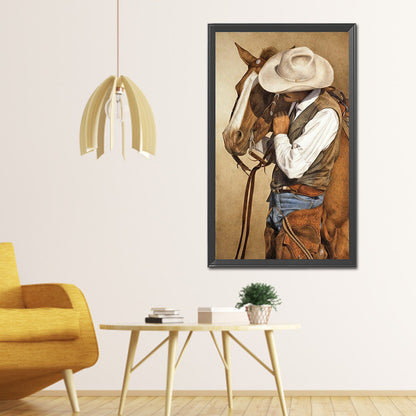 Cowboy - Full Round Drill Diamond Painting 40*70CM