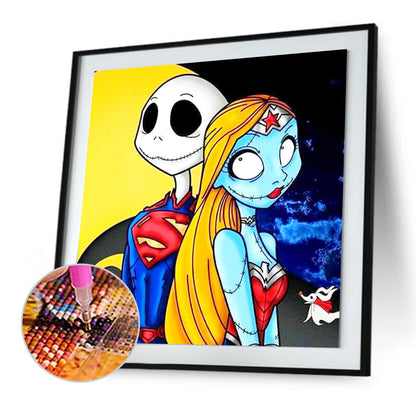 Cartoon Skull - Full Round Drill Diamond Painting 30*30CM