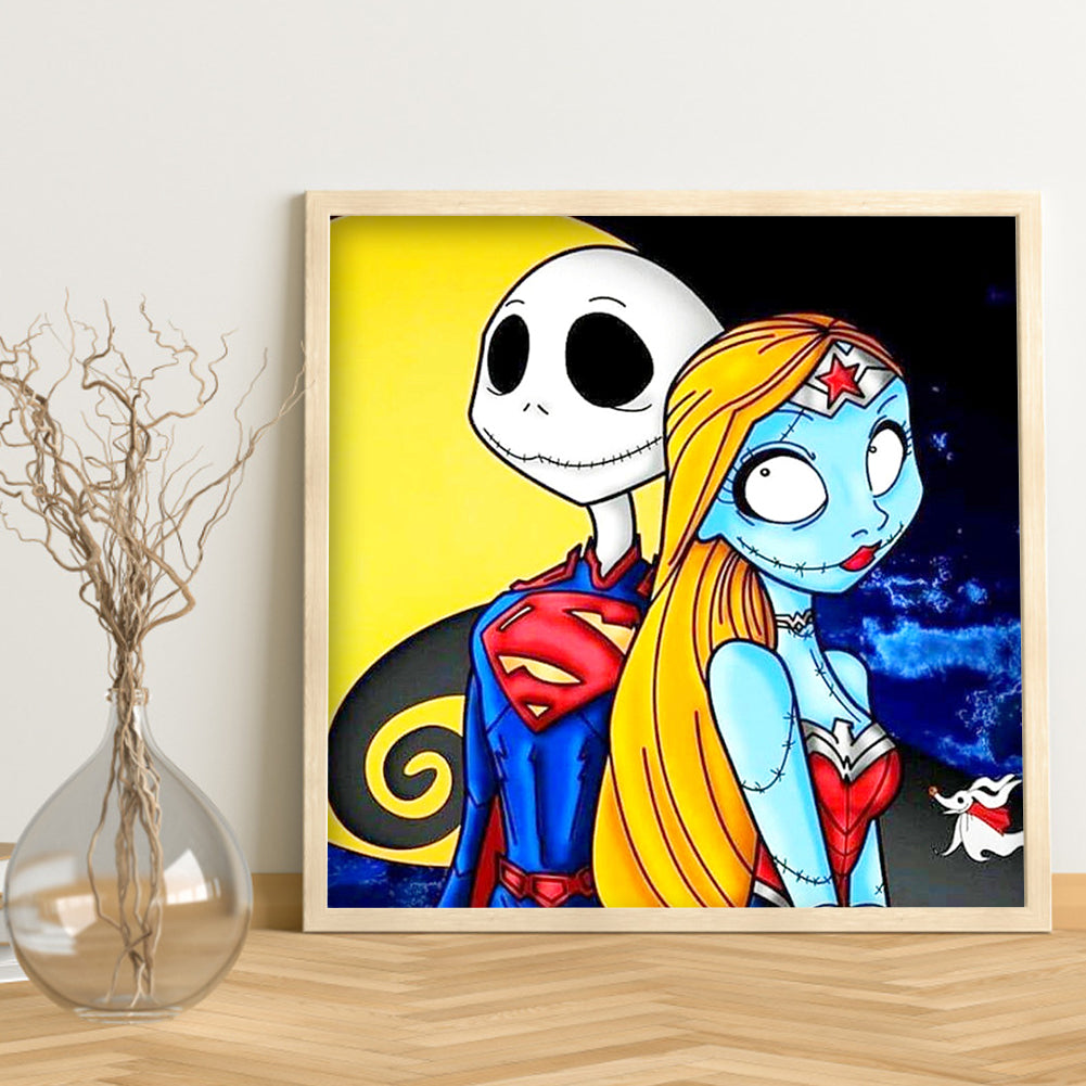 Cartoon Skull - Full Round Drill Diamond Painting 30*30CM