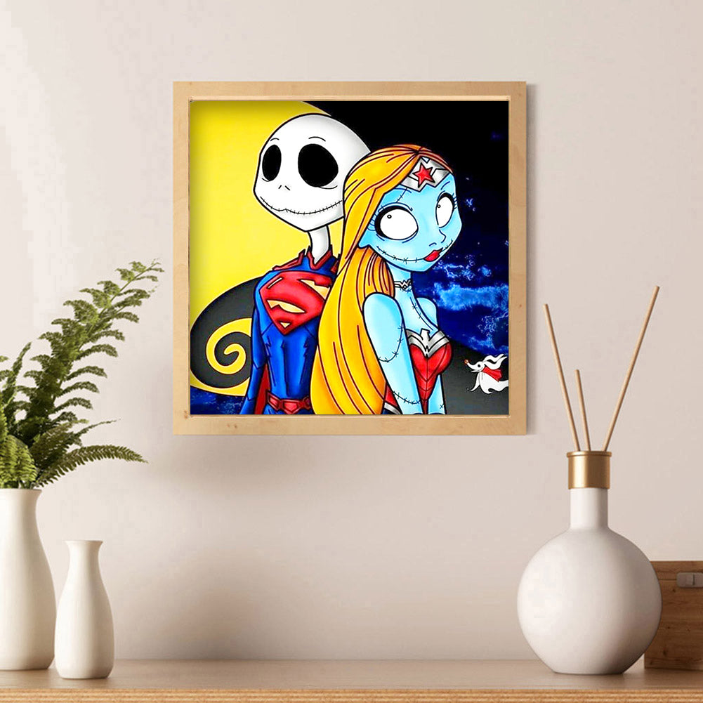 Cartoon Skull - Full Round Drill Diamond Painting 30*30CM