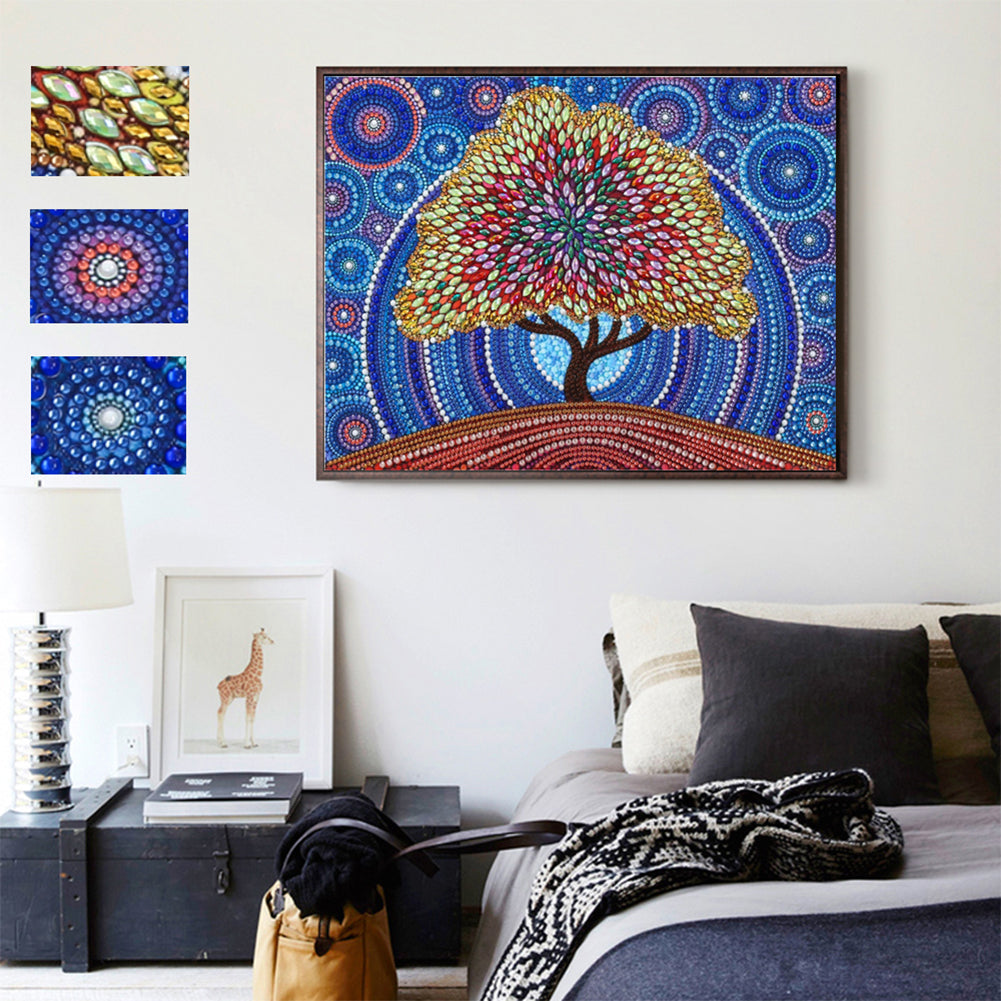 Big Tree - Special Shaped Drill Diamond Painting 30*30CM