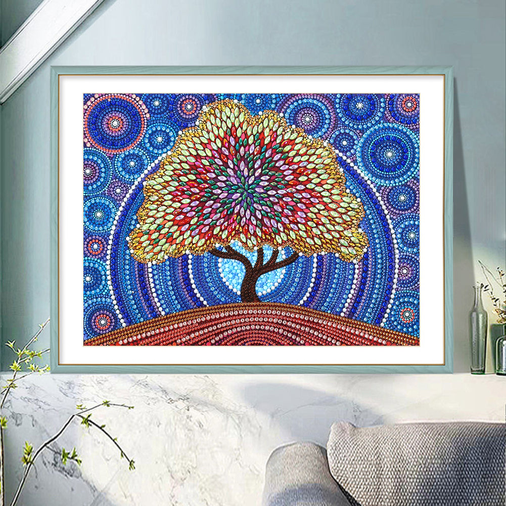 Big Tree - Special Shaped Drill Diamond Painting 30*30CM