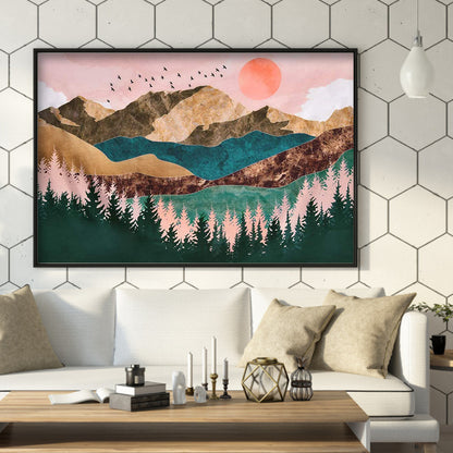 Mountains - Full Round Drill Diamond Painting 40*30CM