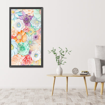Flower - Full Round Drill Diamond Painting 40*75CM