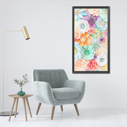 Flower - Full Round Drill Diamond Painting 40*75CM