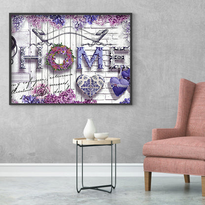 English - Full Round Drill Diamond Painting 40*30CM