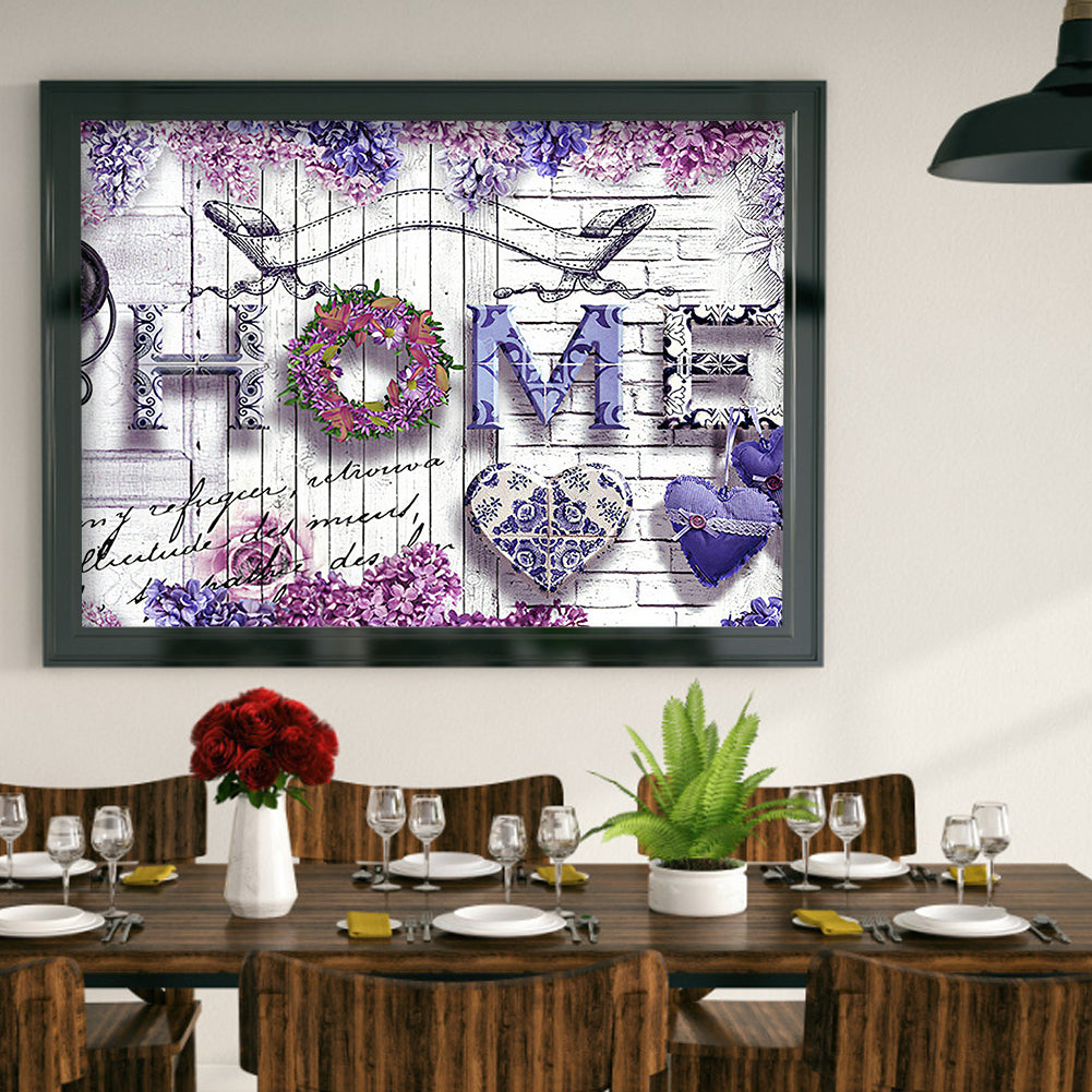 English - Full Round Drill Diamond Painting 40*30CM
