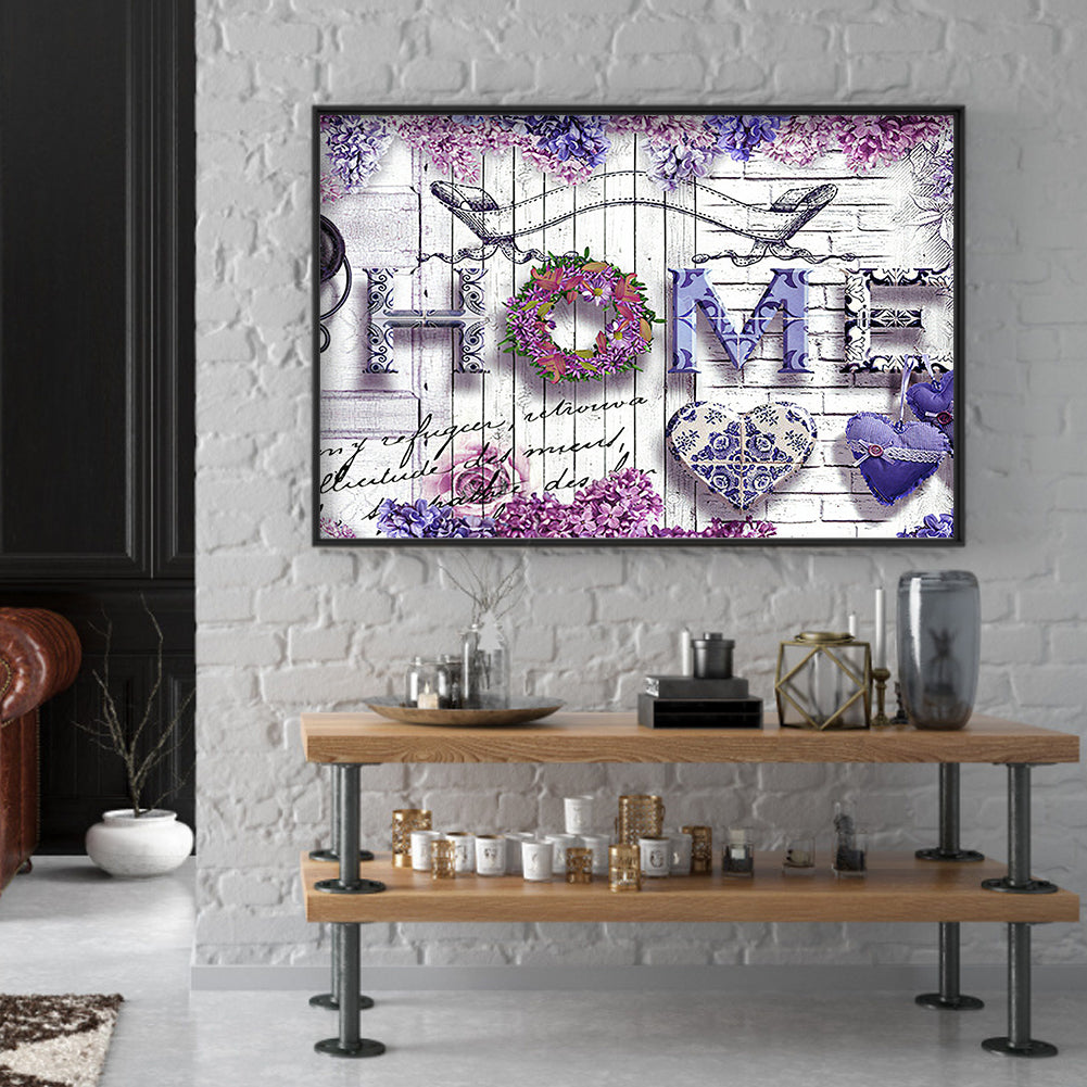 English - Full Round Drill Diamond Painting 40*30CM