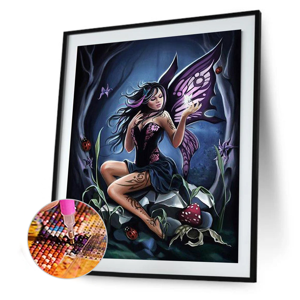 Girl - Full Round Drill Diamond Painting 30*40CM