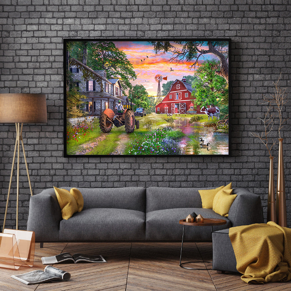House Scenery - Full Round Drill Diamond Painting 50*40CM