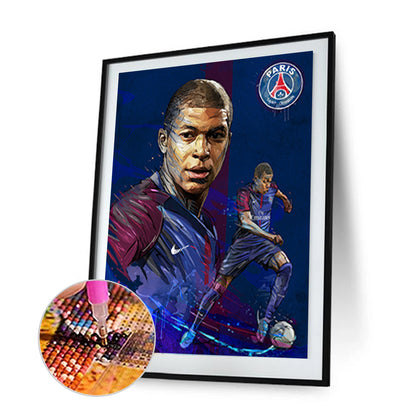 Mbappe - Full Round Drill Diamond Painting 30*40CM