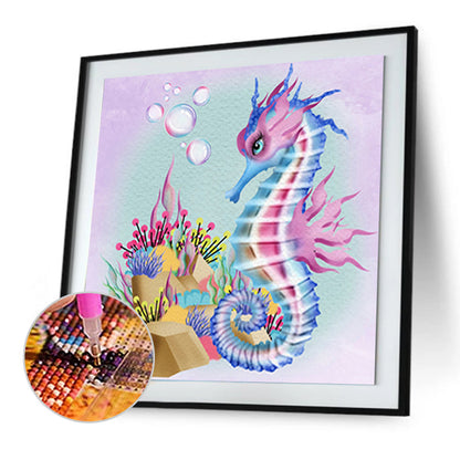 Sea Horse - Full Round Drill Diamond Painting 30*30CM