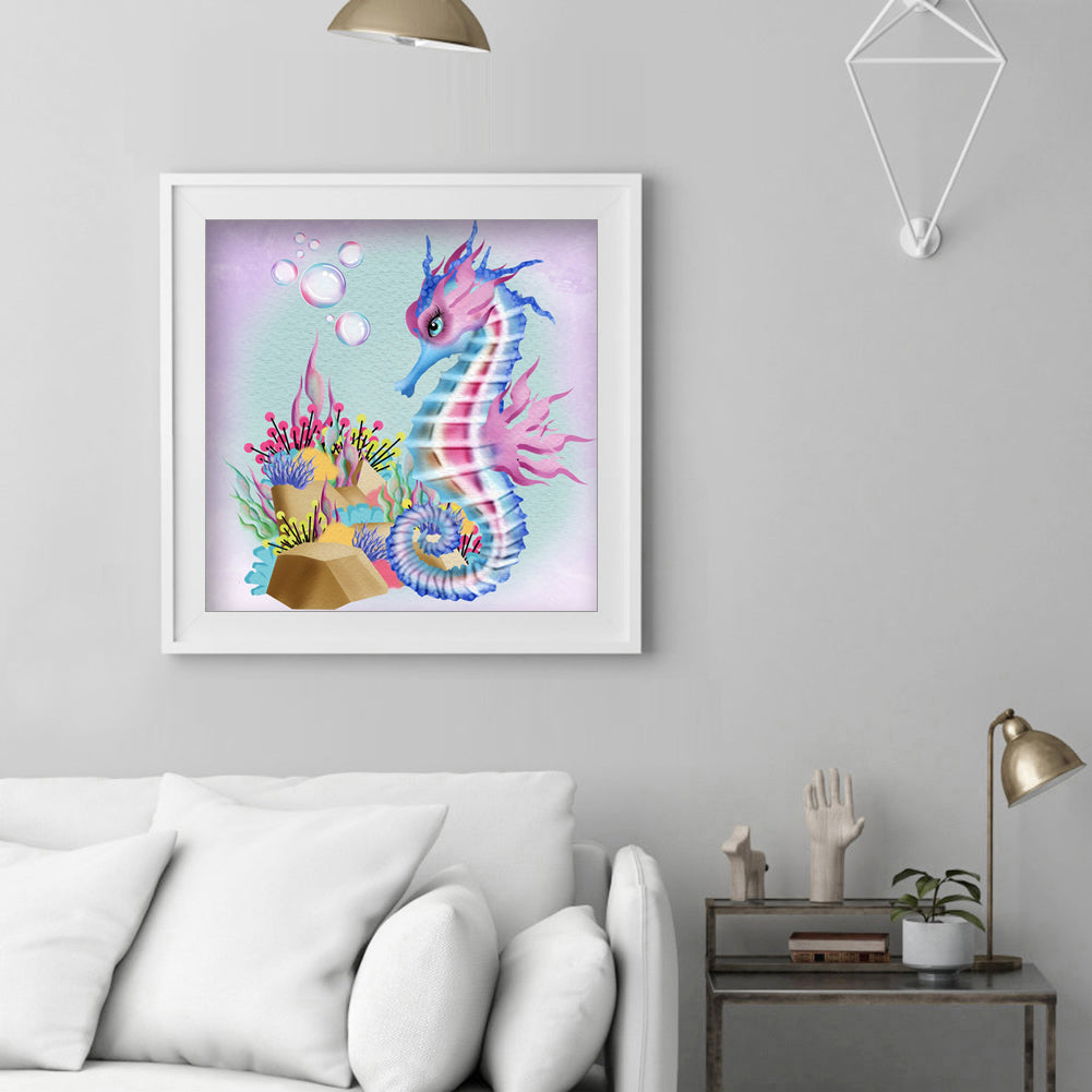 Sea Horse - Full Round Drill Diamond Painting 30*30CM