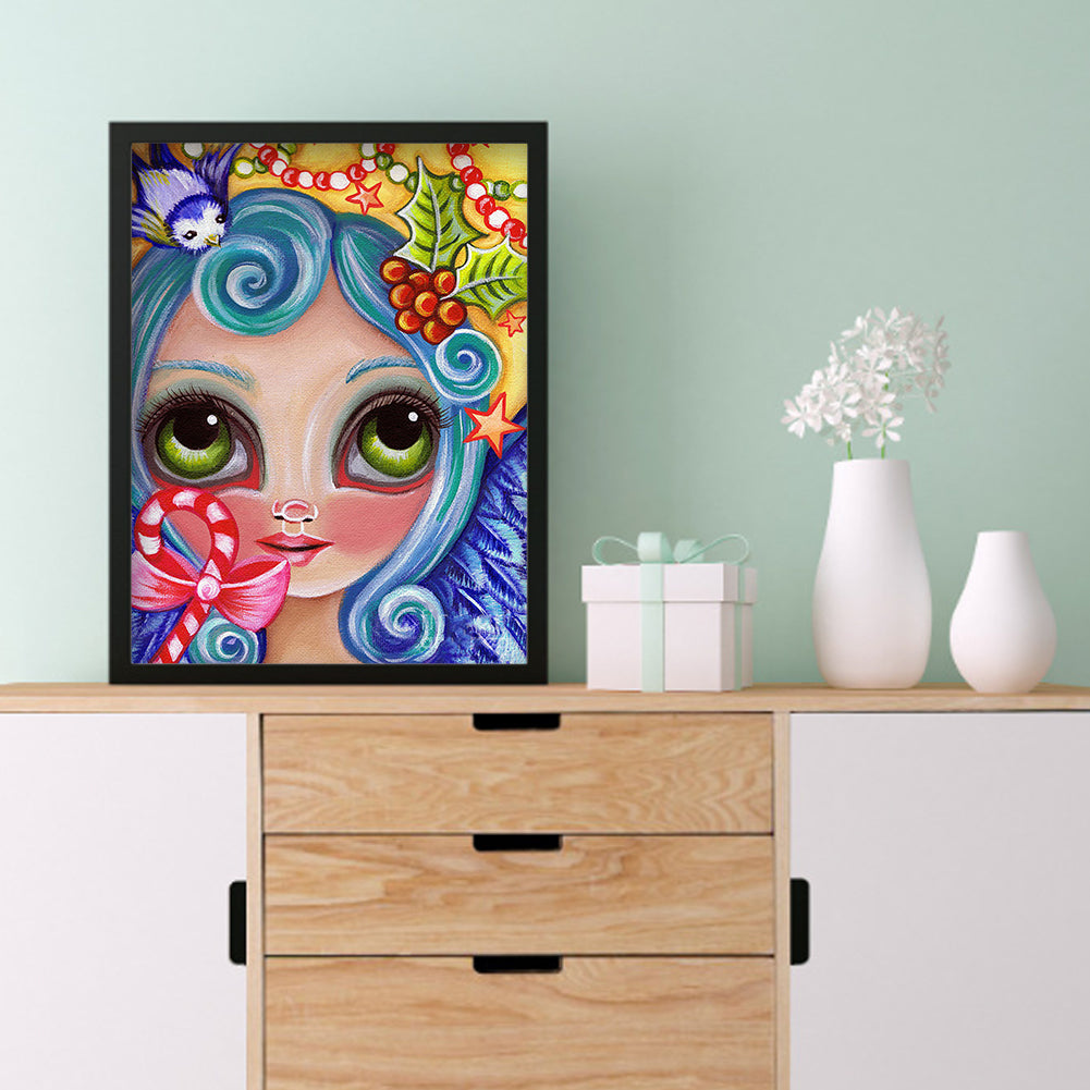 Girl - Full Round Drill Diamond Painting 30*40CM