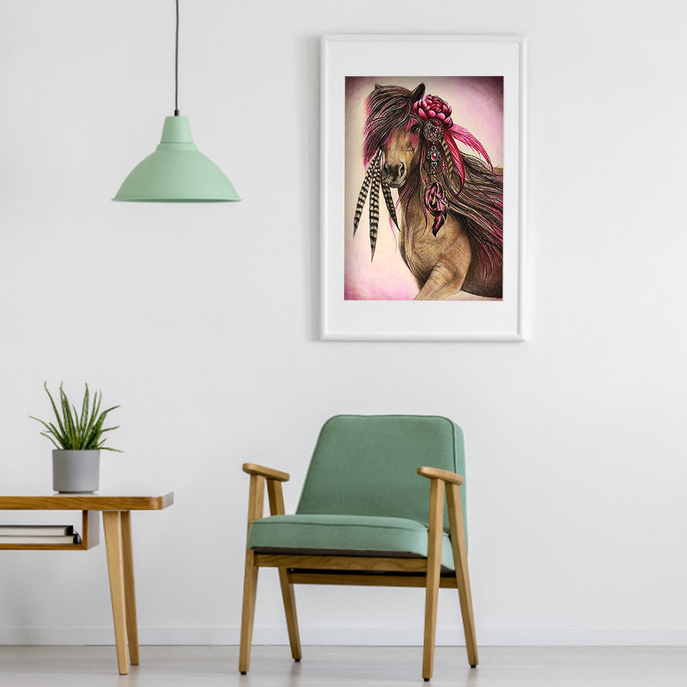 Horse - Full Round Drill Diamond Painting 30*40CM