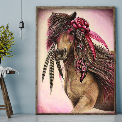 Horse - Full Round Drill Diamond Painting 30*40CM