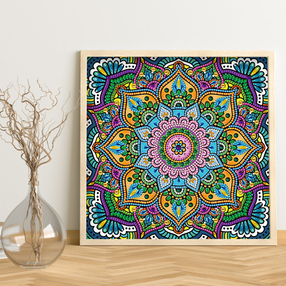 Luminous Datura - Special Shaped Drill Diamond Painting 30*30CM