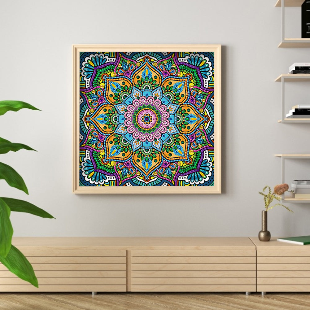 Luminous Datura - Special Shaped Drill Diamond Painting 30*30CM