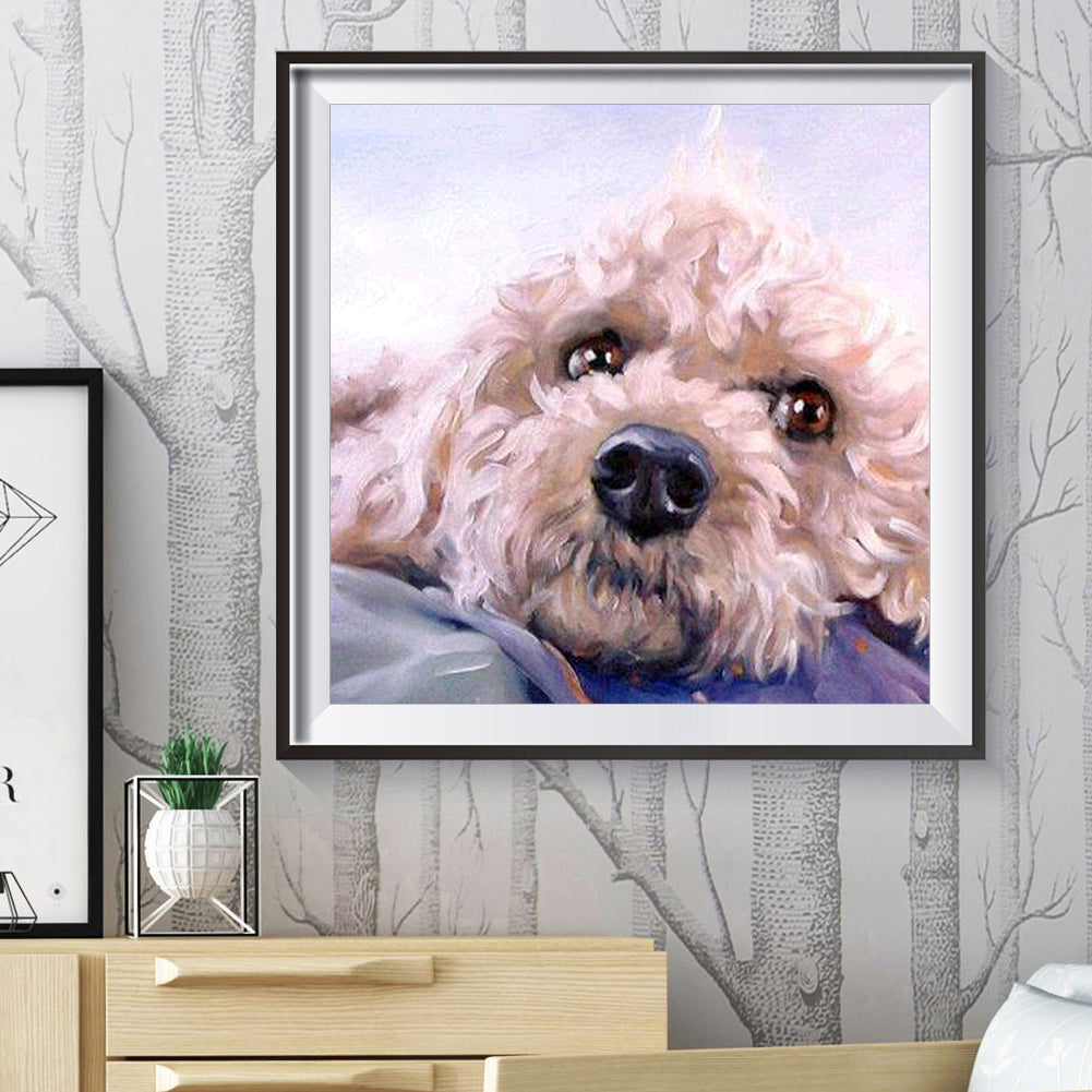 Dog - Full Round Drill Diamond Painting 30*30CM