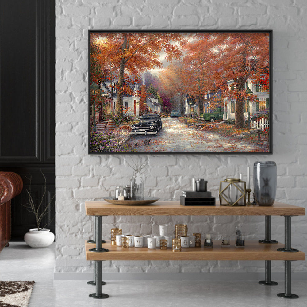 House Street - Full Round Drill Diamond Painting 50*40CM