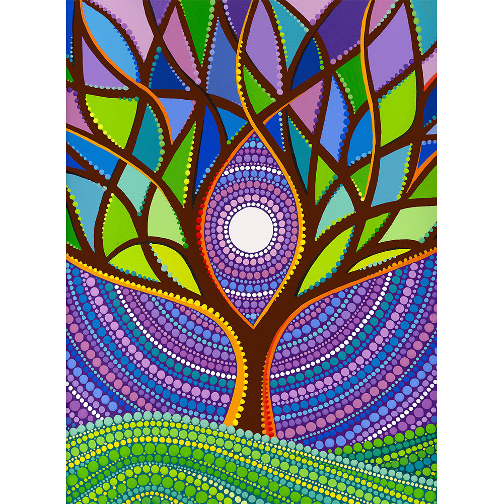 Life Tree - Special Shaped Drill Diamond Painting 30*40CM