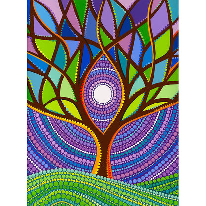 Life Tree - Special Shaped Drill Diamond Painting 30*40CM