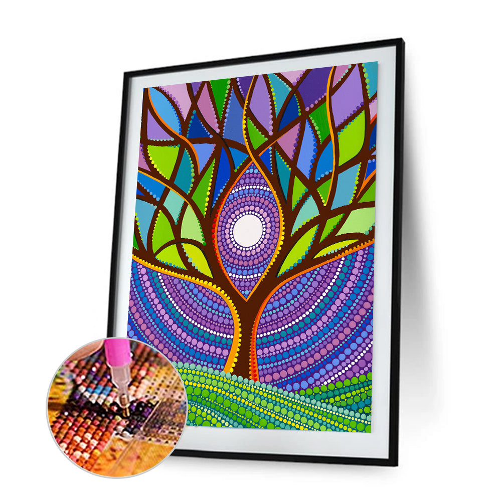 Life Tree - Special Shaped Drill Diamond Painting 30*40CM