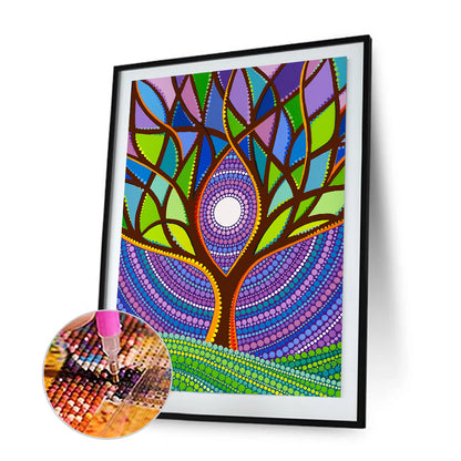 Life Tree - Special Shaped Drill Diamond Painting 30*40CM